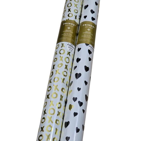 2 Valentine's Day Rolls of Wrapping Paper NWT - Picture 1 of 3